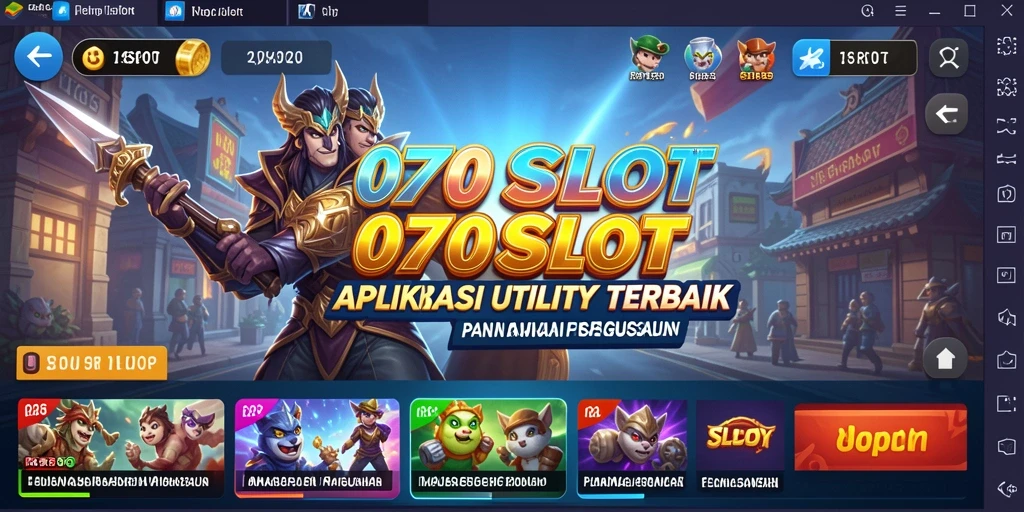 Tampilan antarmuka utama 070SLOT yang menarik dan fungsional.