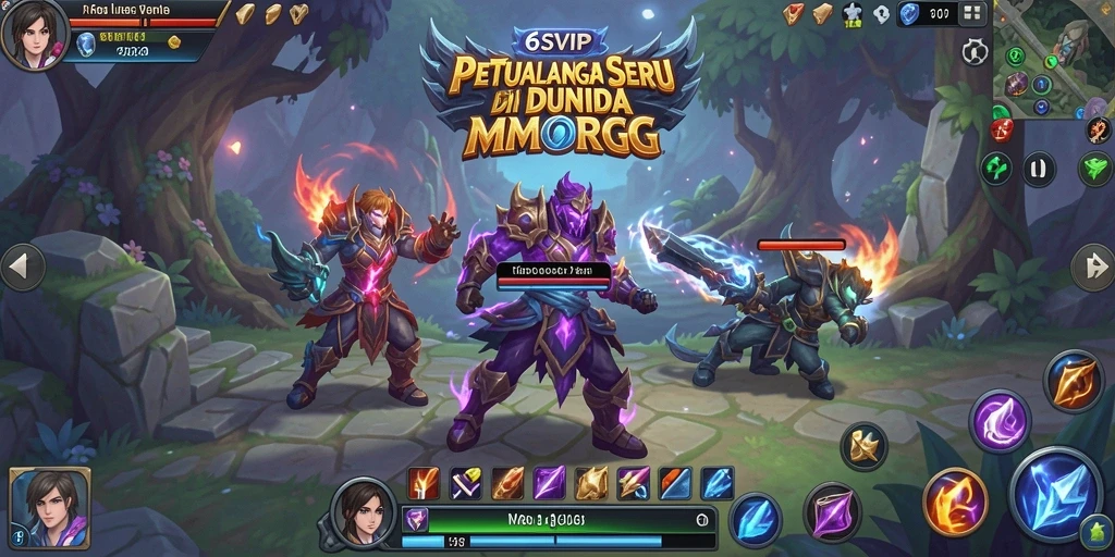 Tampilan gameplay yang seru dan penuh aksi dalam 6SVIP.