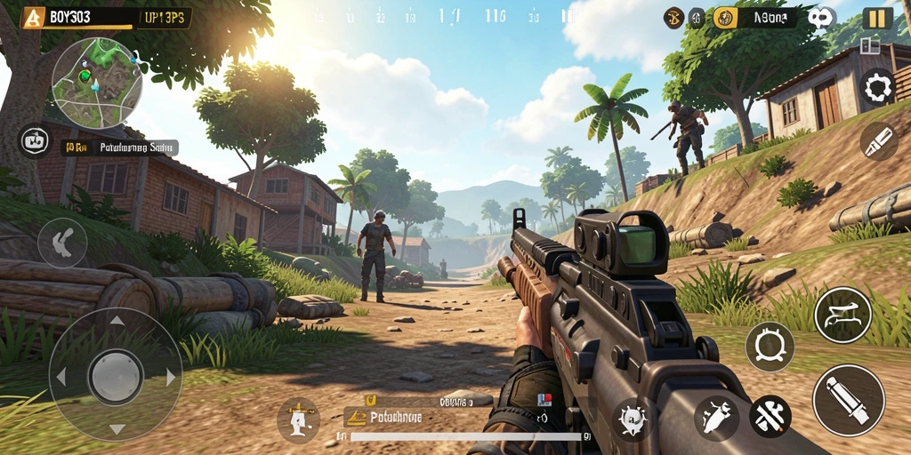 Tangkapan layar dari gameplay seru BOY303 dalam aksi TPS.