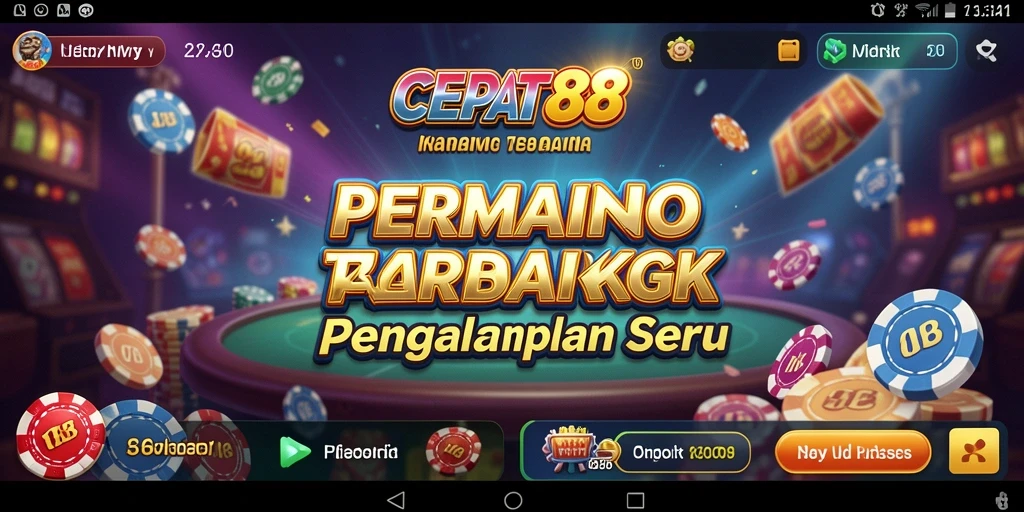 Tampilan dinamis dari gameplay seru di CEPAT88.