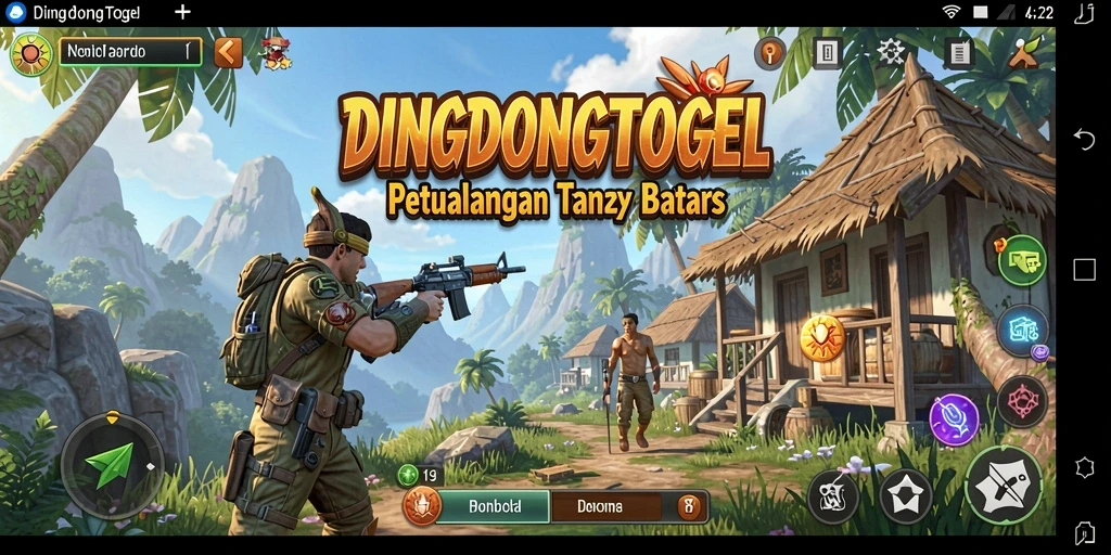 Screenshot gameplay DINGDONGTOGEL menampilkan eksplorasi dunia terbuka yang menawan.