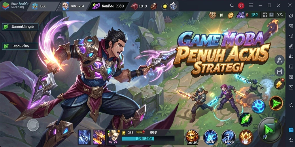 Tampilan gameplay E88 yang menarik dan dinamis.