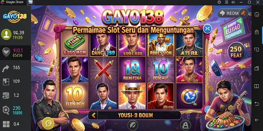 Tampilan permainan slot GAYO138 yang menarik dan menghibur.