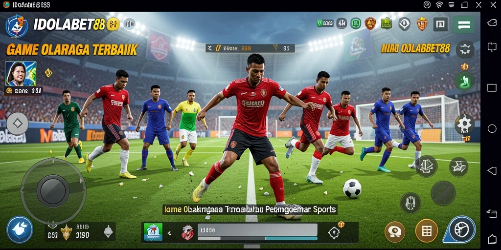 Tampilan gameplay seru dengan aksi olahraga yang mendebarkan.