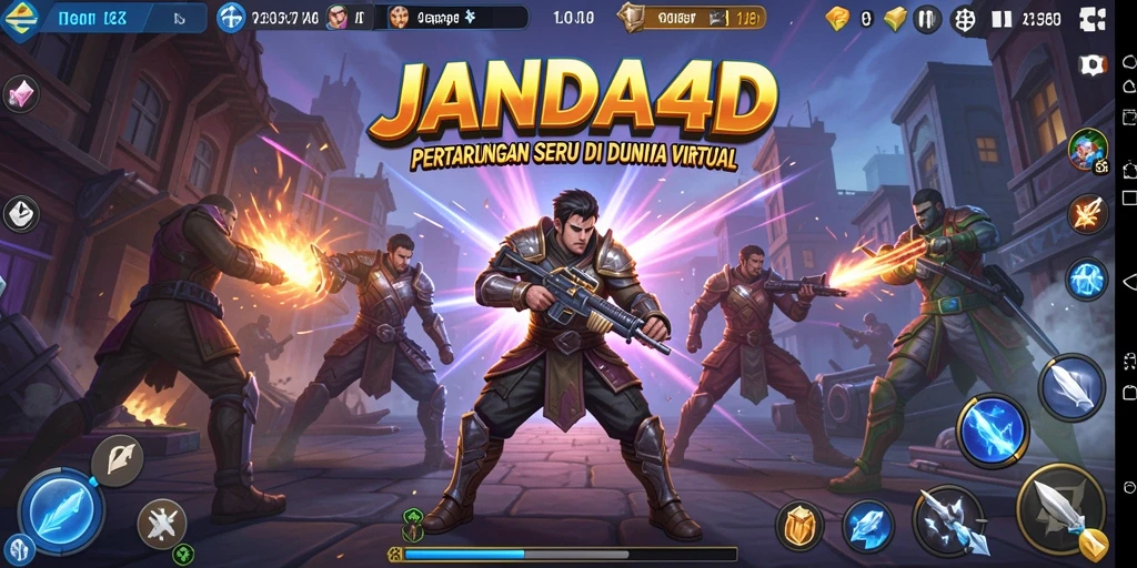 Gameplay seru JANDA4D dalam aksi pertarungan.