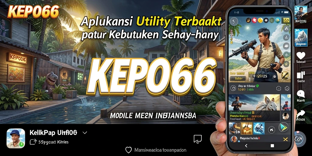 Screenshot utama KEPO66 menunjukkan kemudahan navigasi aplikasi Utility.
