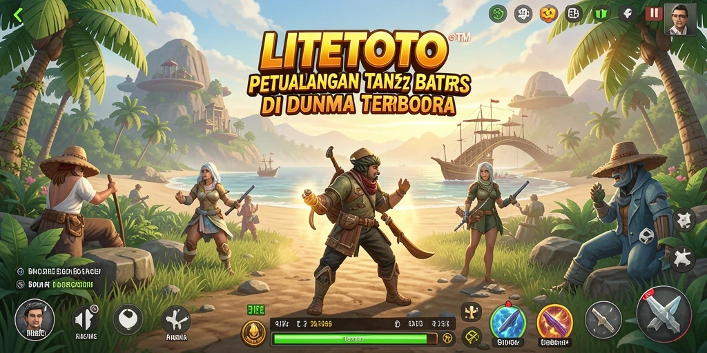 Tampilan gameplay LITETOTO yang menakjubkan dalam dunia terbuka.