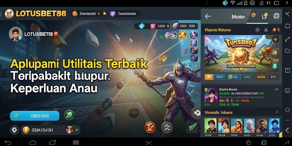 Tampilan antarmuka LOTUSBET88 yang user-friendly dan intuitif.