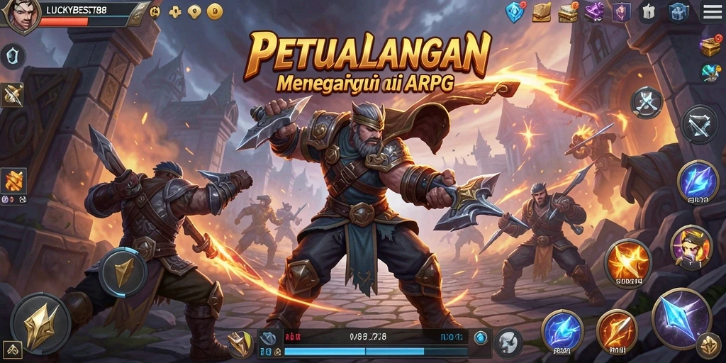 Tampilan gameplay ARPG di LUCKYBEST88 yang mendebarkan.