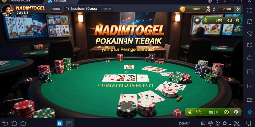 Tampilan gameplay NADIMTOGEL yang seru dan menantang di Poker.