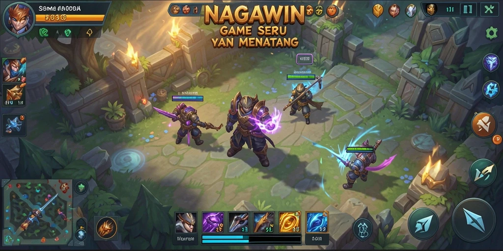 Gameplay seru NAGAWIN dengan strategi tim yang menegangkan.