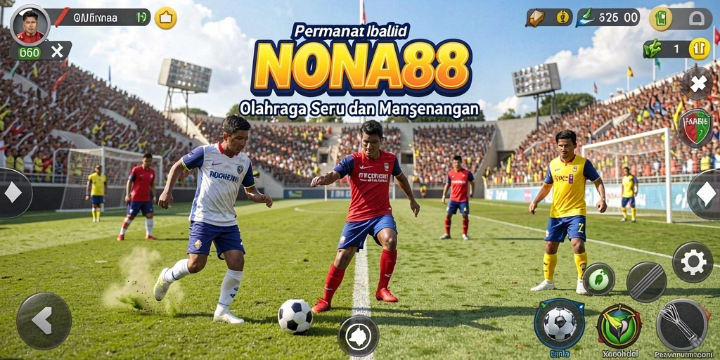 Tampilan menarik dari gameplay NONA88 yang penuh aksi olahraga.