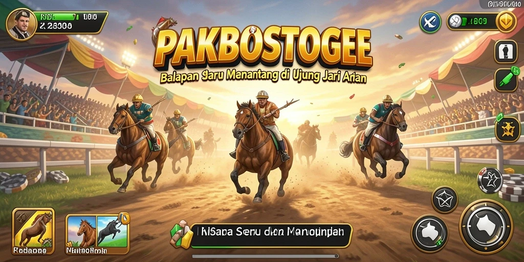 Menampilkan aksi balapan mendebarkan di PAKBOSTOGEL.