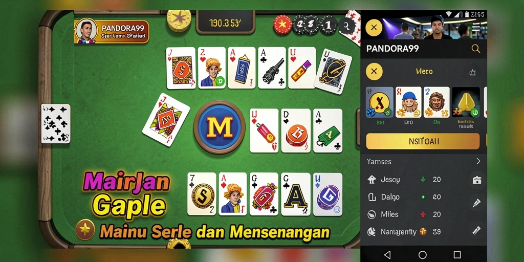 Tampilan gameplay PANDORA99 menampilkan suasana seru permainan Gaple.