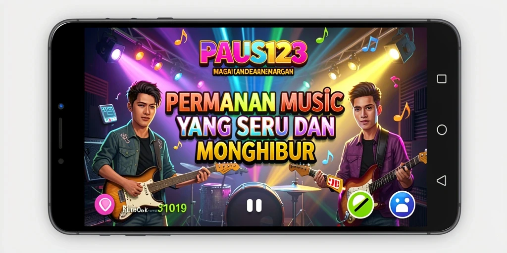 Tampilan menarik dari gameplay PAUS123 dengan berbagai tantangan musik.