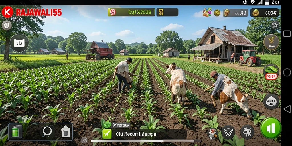 Gameplay menarik RAJAWALI55 yang menggambarkan bertani dan merawat hewan.