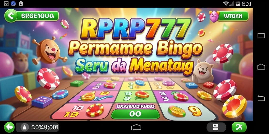 Tampilan menarik dari gameplay Bingo di RPRP777.