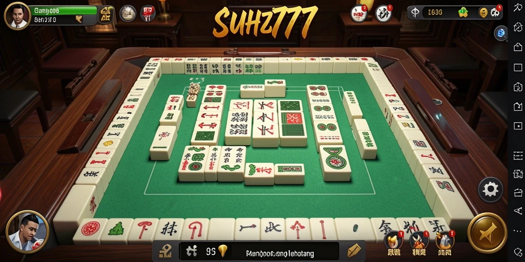 Tampilan gameplay Mahjong yang menarik dan interaktif di SUHU777.
