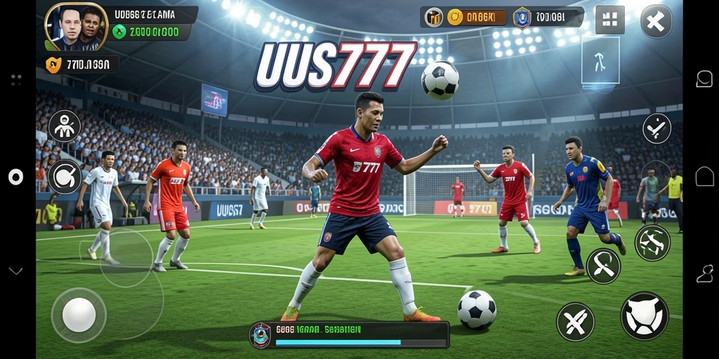 Tangkapan layar menunjukkan momen seru saat bertanding dalam UUS777.