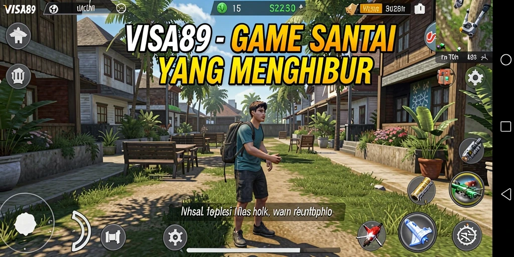 Tampilan gameplay VISA89 yang penuh warna dan seru.