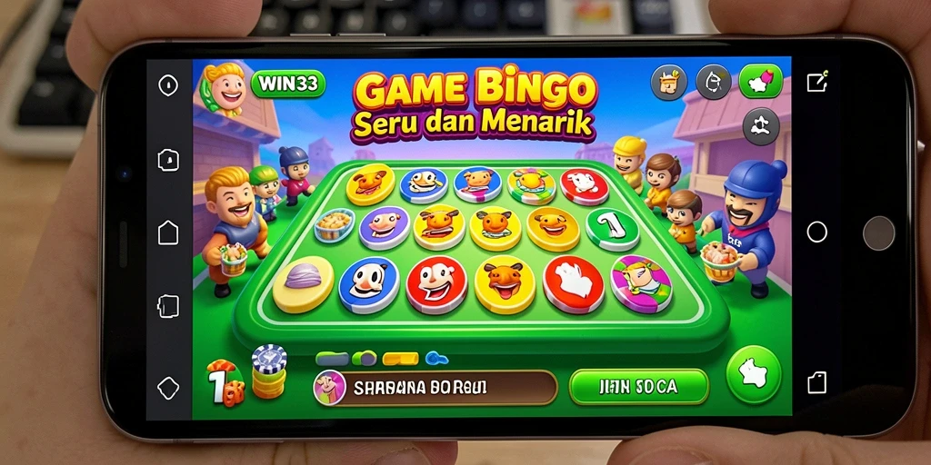 Screenshot gameplay Bingo yang menarik dan seru di WIN33.